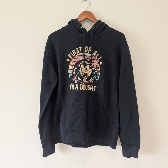 NWOT - "I'm a Delight" Opossum Hoodie - Picture 2 of 5